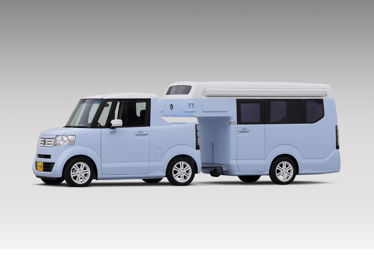 N-BOXの全長を50cm短縮したN-TRUCKとコンパクトなキャンピングトレーラーN-CAMP 〜 画像1