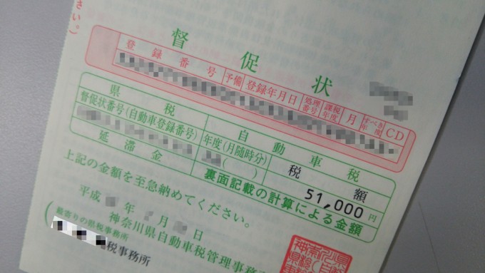 自動車税の延滞金が付くまで猶予期間がある