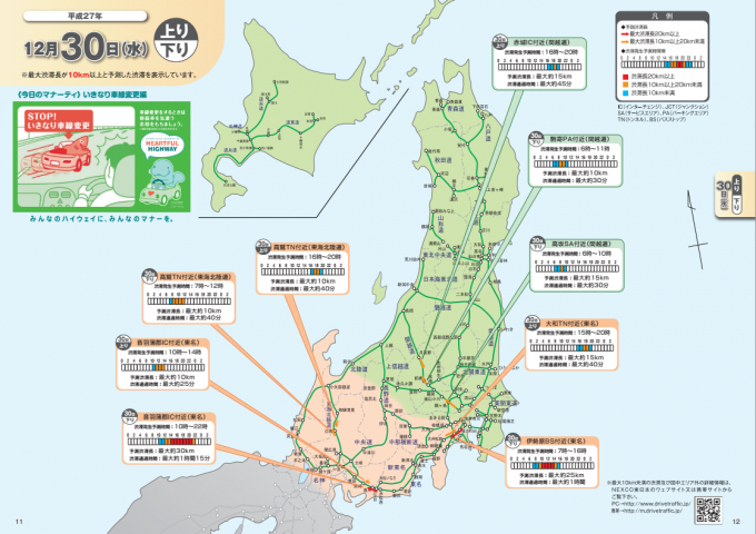 渋滞予測 年末年始の渋滞直前予測情報 自動車情報 ニュース Web Cartop