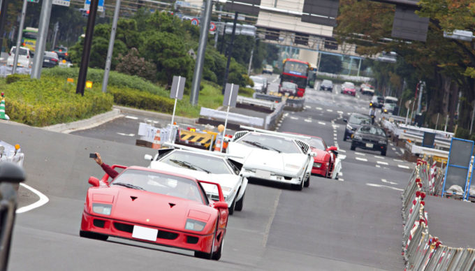 【名車が都心をジャック】東京・中央区をカウンタックやF40など80台以上がパレード！