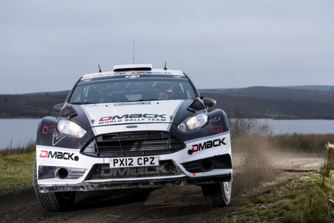 Ott Tanak (EST) performs during FIA World Rally Championship in Deeside, Great Britain on 30 October 2016 // Jaanus Ree/Red Bull Content Pool // P-20161030-00395 // Usage for editorial use only // Please go to www.redbullcontentpool.com for further information. //