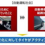【画像】2023年には路面の状況でタイヤの溝形状が変化する商品を発表予定！　【東京モーターショー2017】 〜 画像2