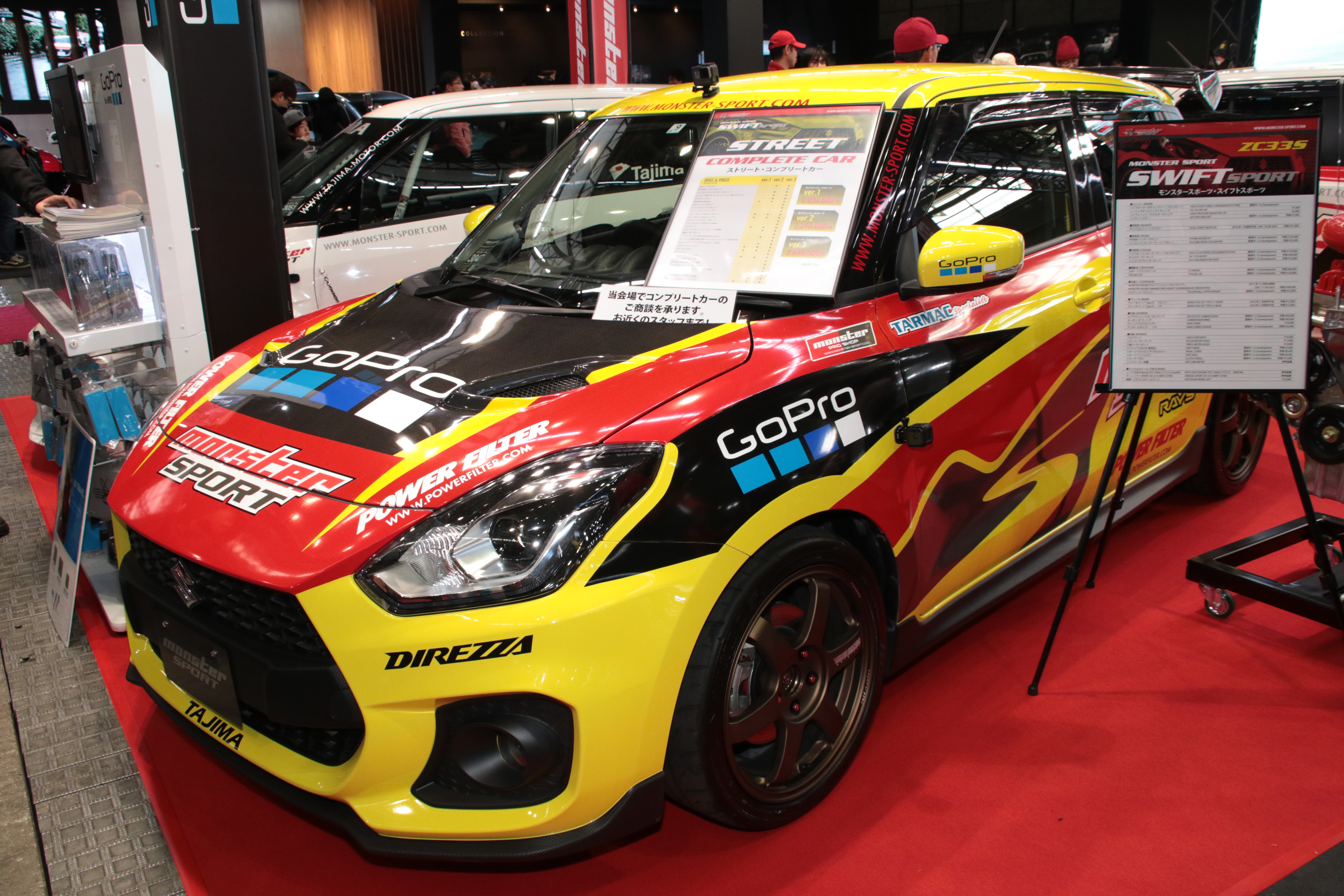 モンスタースポーツは新型スイスポのコンプリートカーを展示 大阪オートメッセ18 自動車情報 ニュース Web Cartop