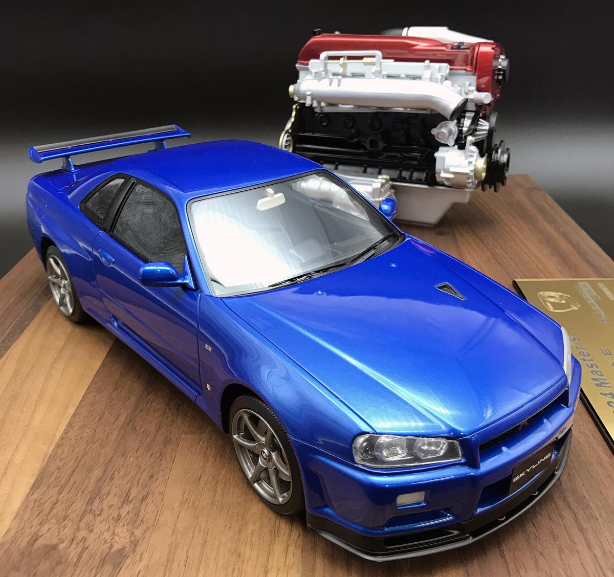オーナー以外も必見 車体とエンジンの超精巧スケールモデルにr34gt Rが登場 自動車情報 ニュース Web Cartop
