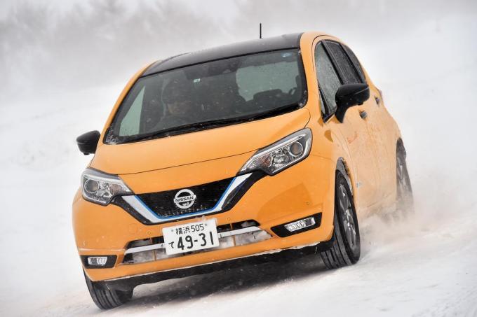 試乗 日産ノートe Power 4wdの実力は 電動車ならではの利点が見えた雪上ドライブ 自動車情報 ニュース Web Cartop