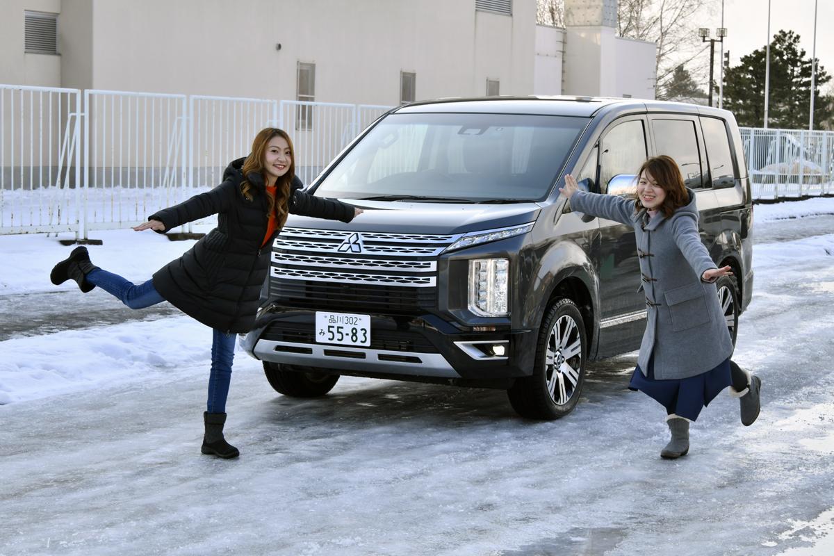 WEB CARTOP編集部の乾ひかりと篠田英里夏がヨコハマiceGUARD SUV G075の雪道性能を試す 〜 画像34