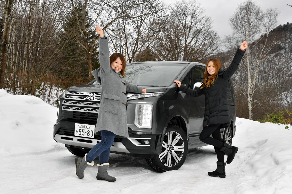 WEB CARTOP編集部の乾ひかりと篠田英里夏がヨコハマiceGUARD SUV G075の雪道性能を試す 〜 画像8