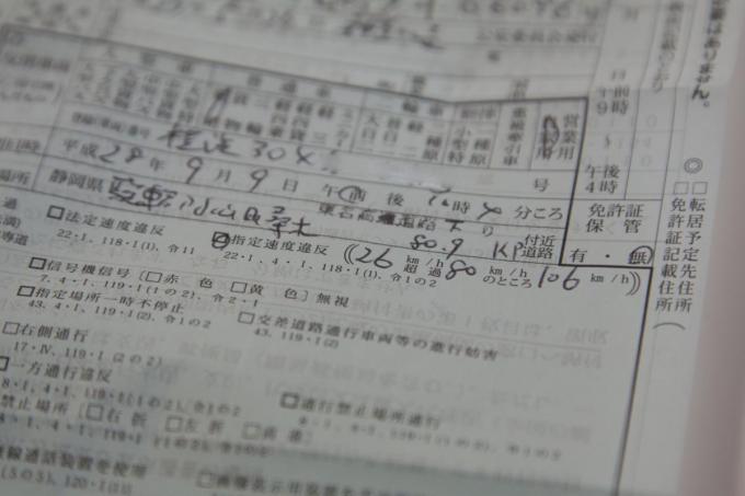 交通違反をすると切られる「切符」の種類とそれぞれの意味