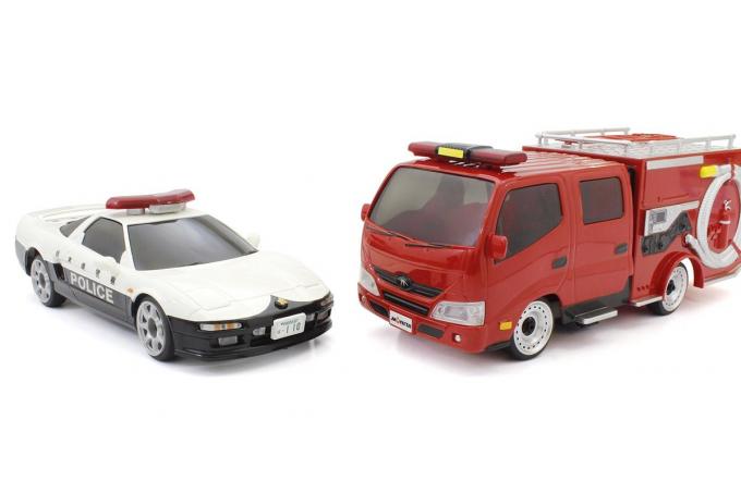 手軽に遊べる京商エッグのラジコン「ファーストミニッツ」最新作としてパトカー＆消防車発売