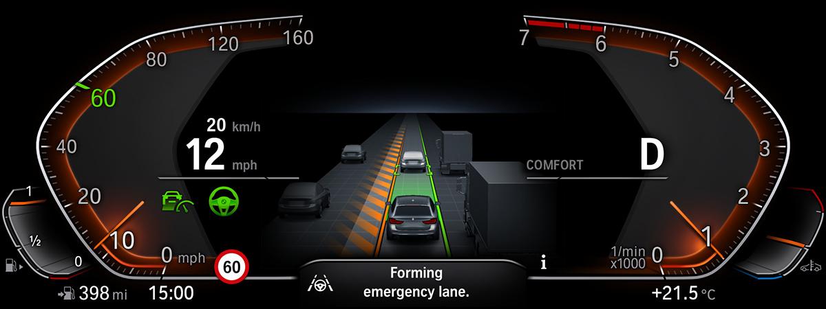 渋滞時に役立つ運転支援機能の作動イメージ