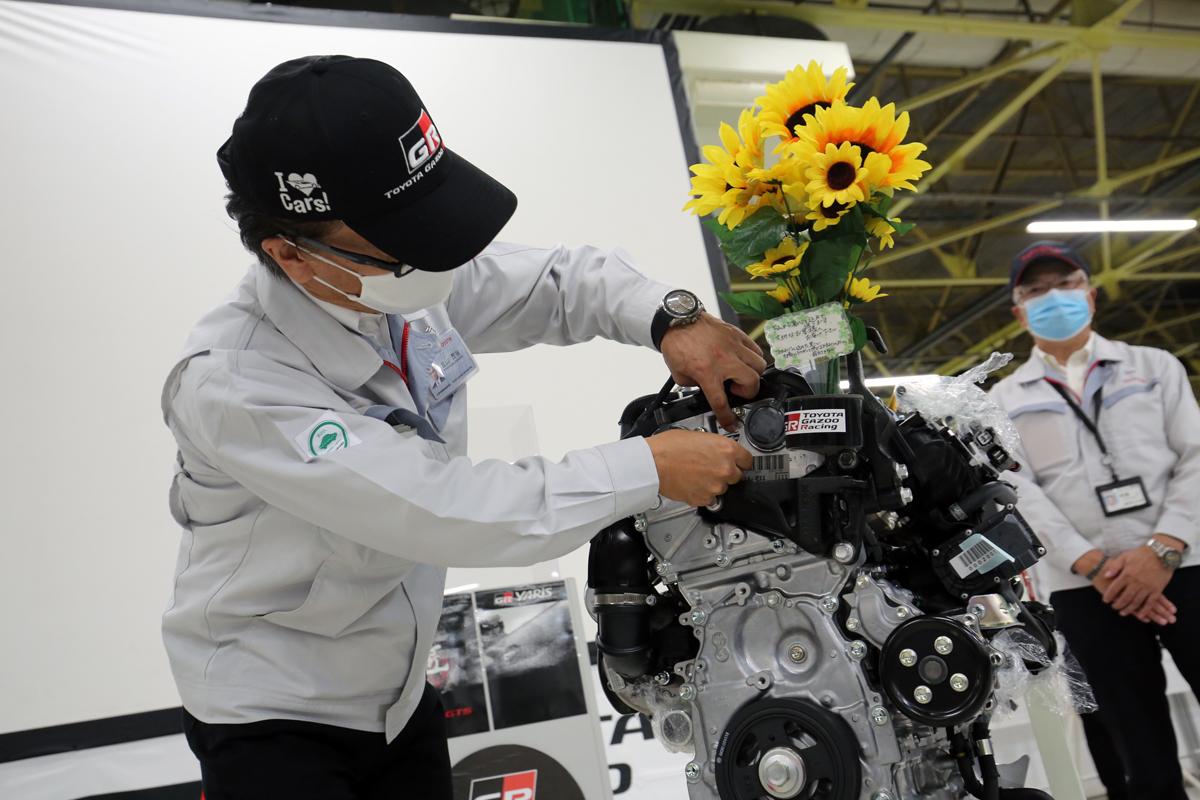 トヨタGRヤリスのエンジン生産ラインオフ式リポート 〜 画像31