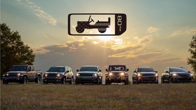 Jeep誕生80周年記念！　限定車４モデルに設定される特別カラーがオンライン投票によって決定