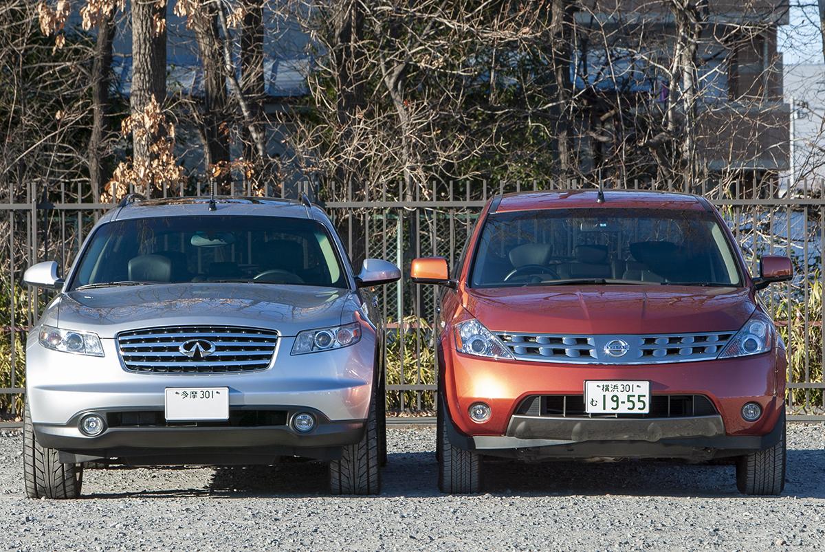 並行輸入車のインフィニティと日産ムラーノ