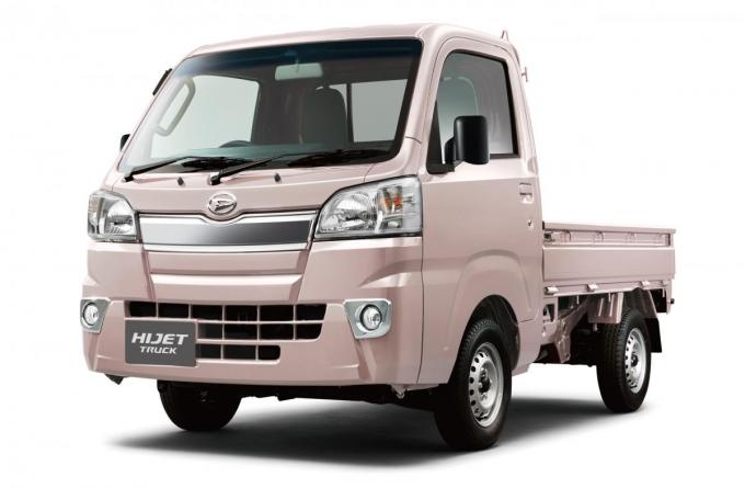 ピンクのハイゼット・トラック