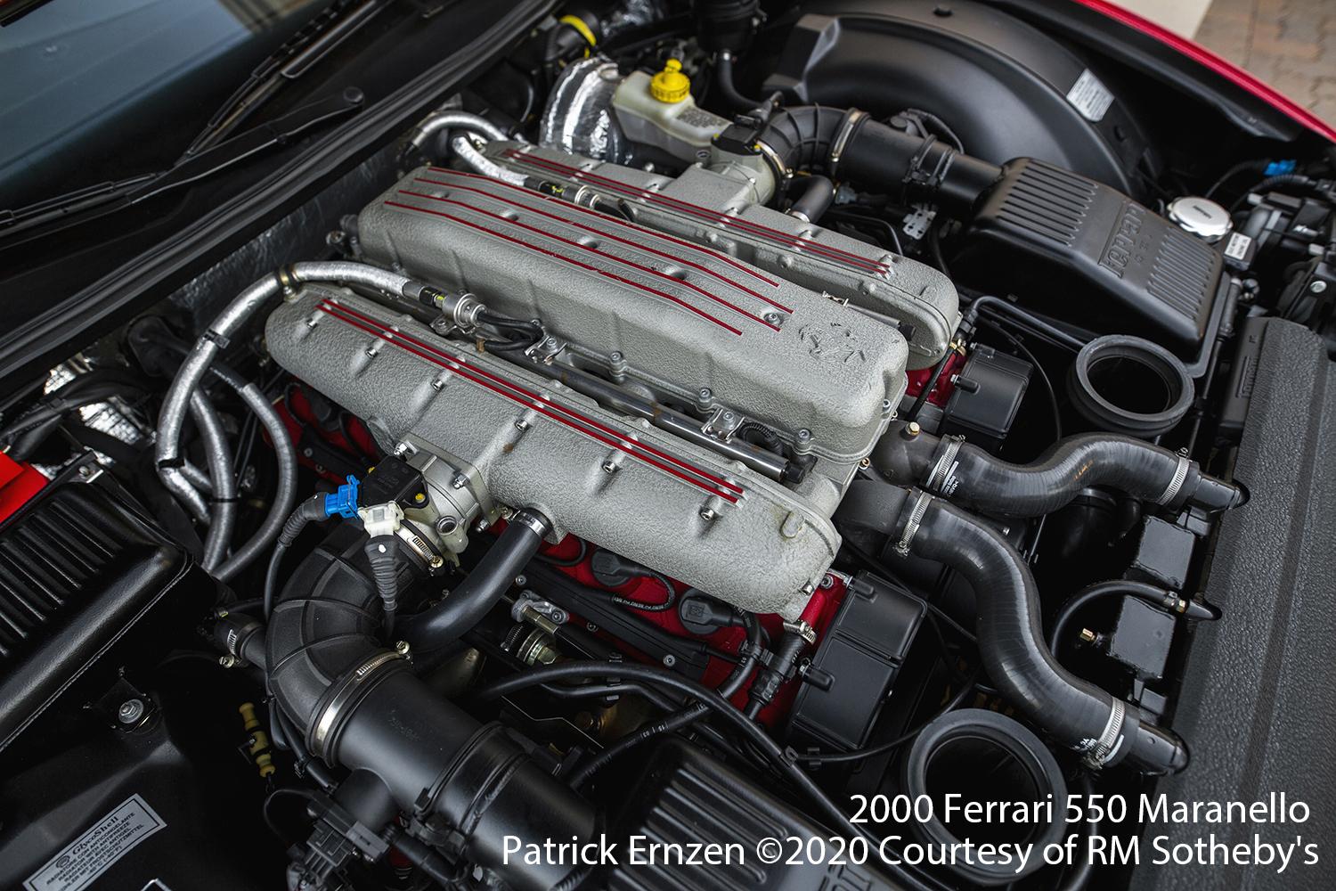 フェラーリ 550 マラネロのV12エンジン