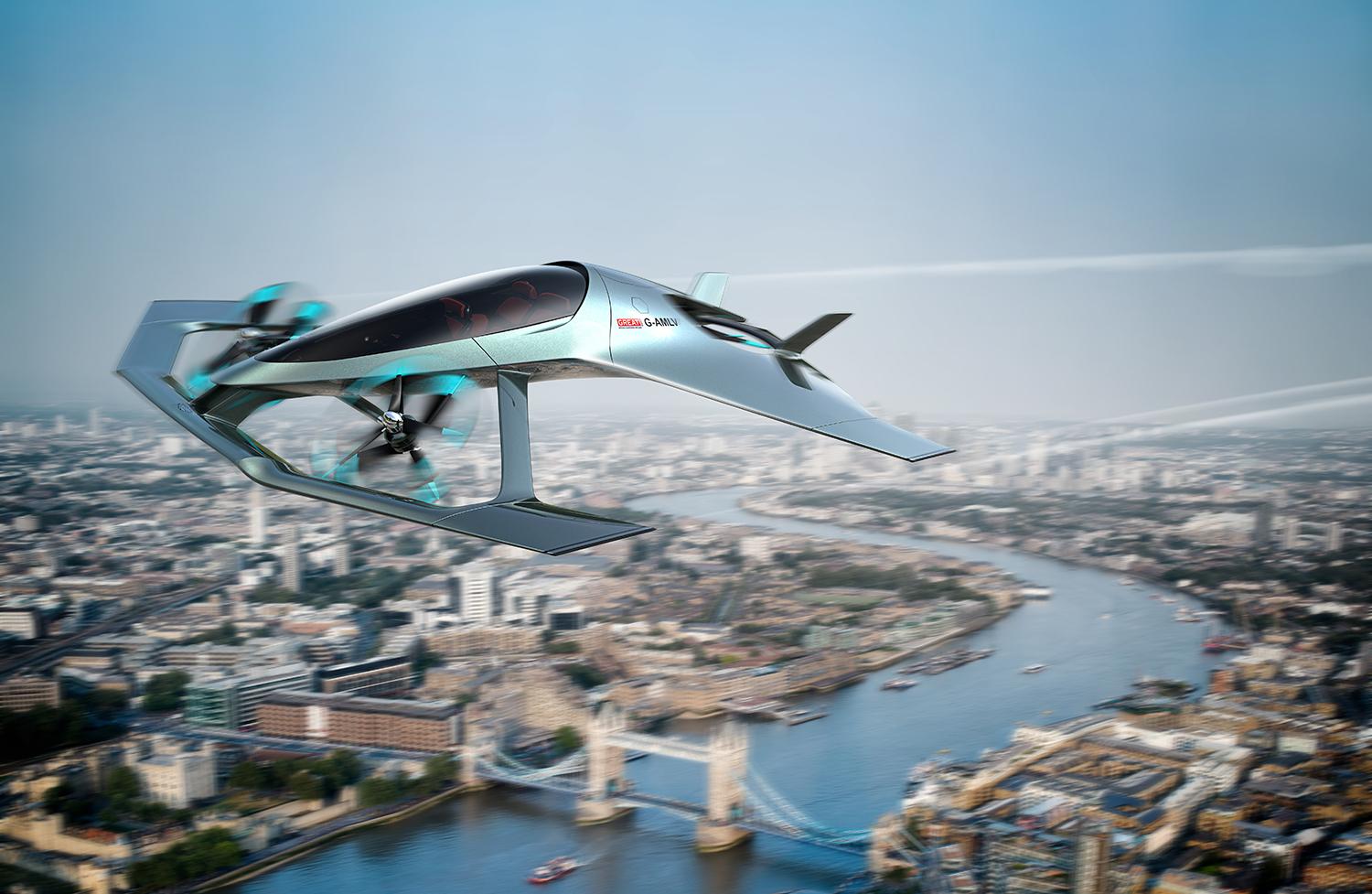 アストンマーティンがコンセプトモデルとしてCGを公開した空飛ぶヴォランテ