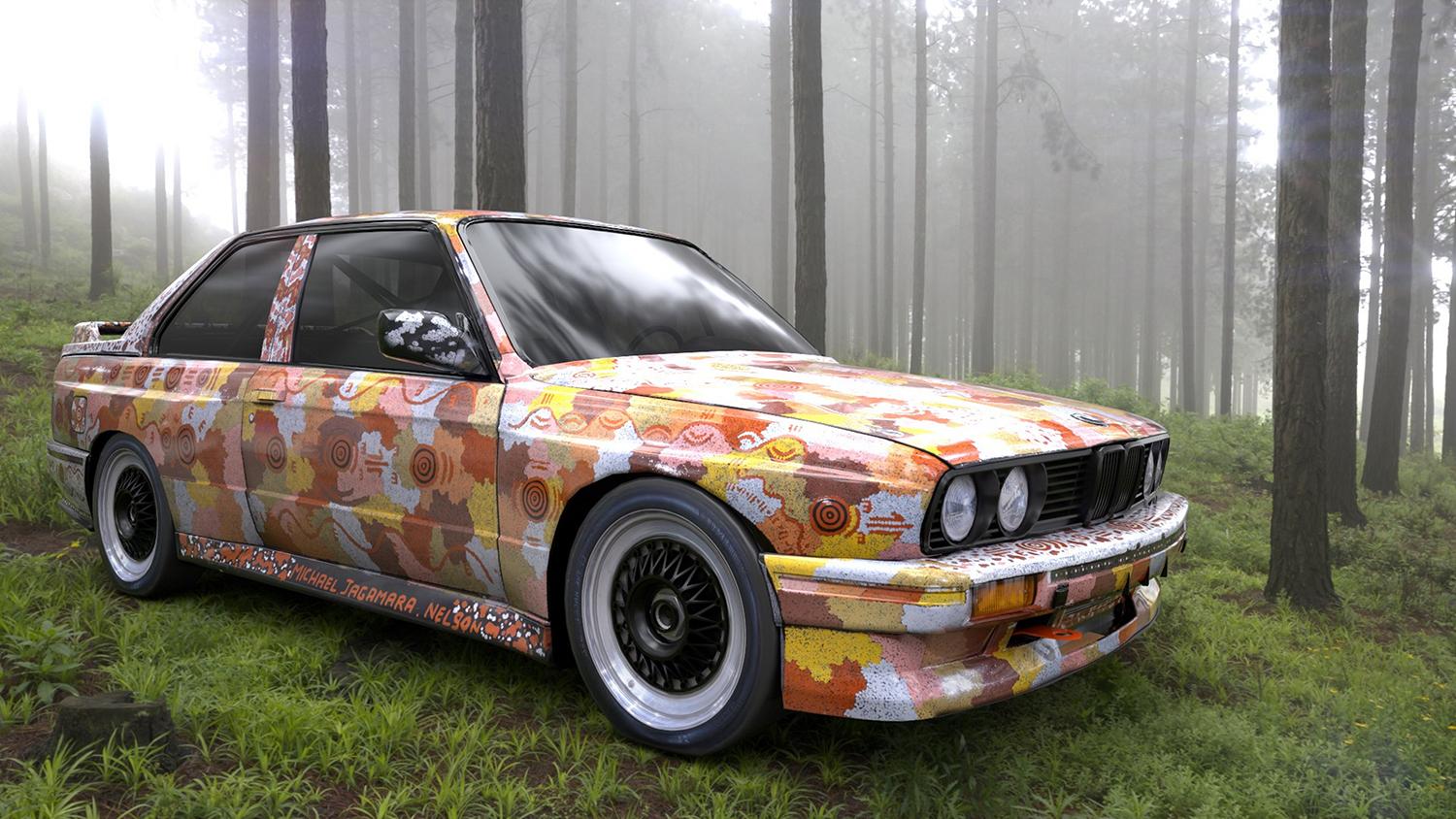 BMWアート・カーM3のフロントスタイリング