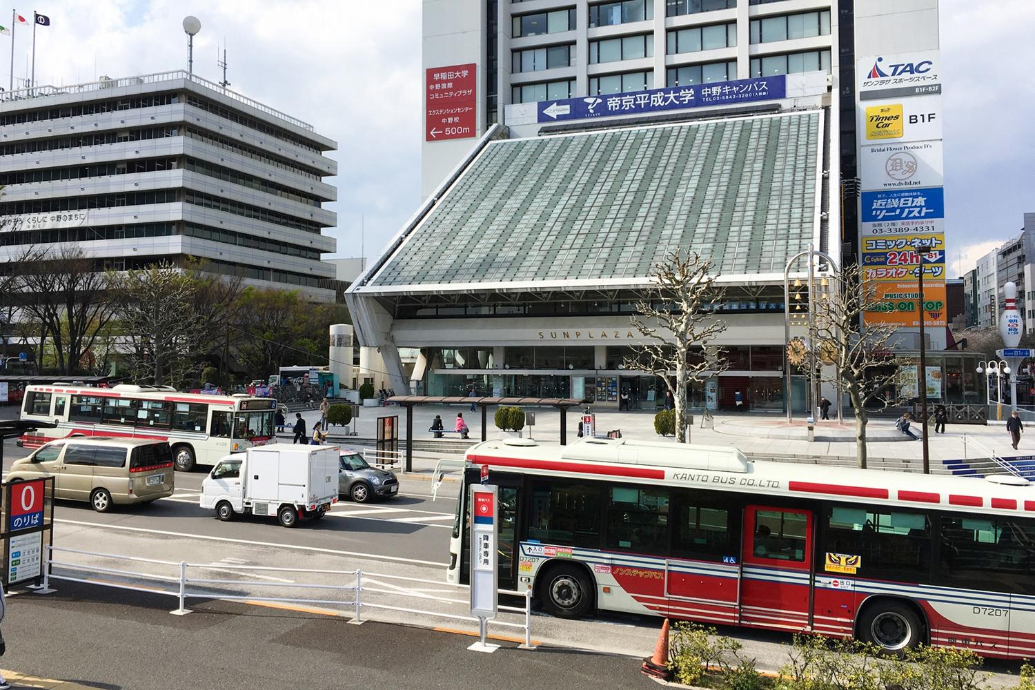 中野駅周辺のバスのイメージ