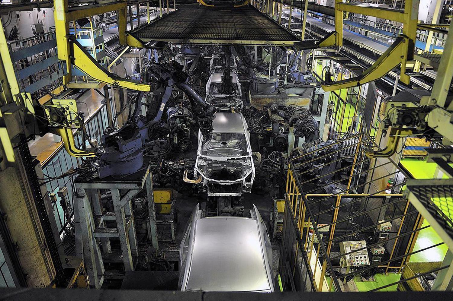 自動車組み立て工場のイメージ