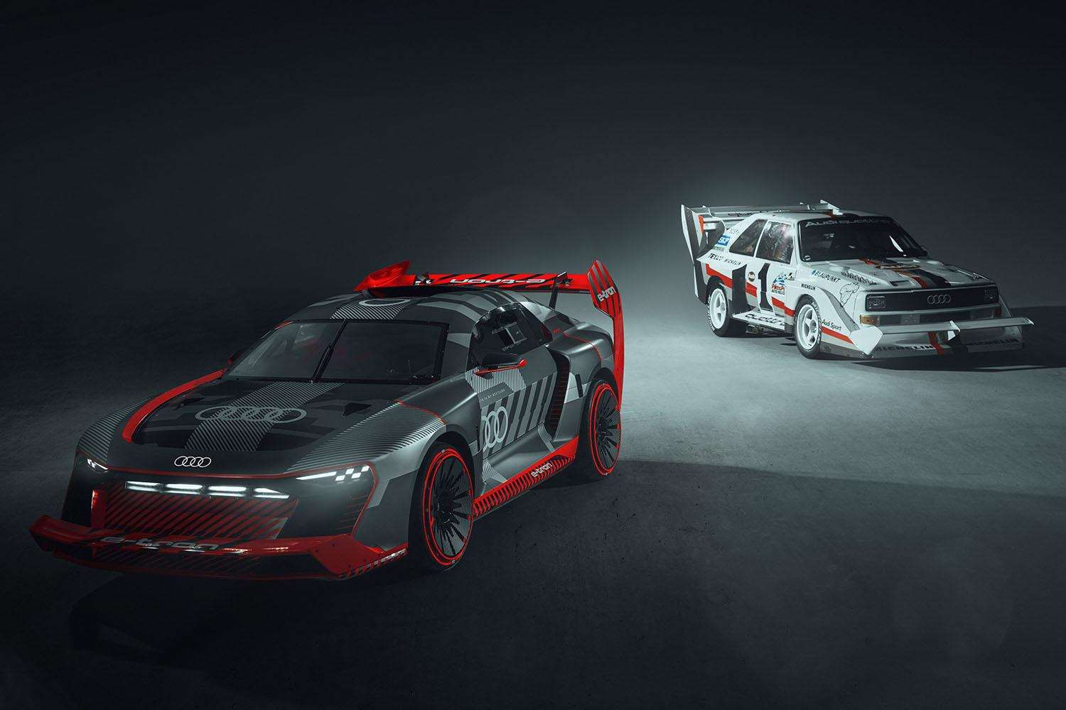 アウディRS e-Tron GTとアウディ・スポーツ・クワトロS1の集合イメージ 〜 画像1