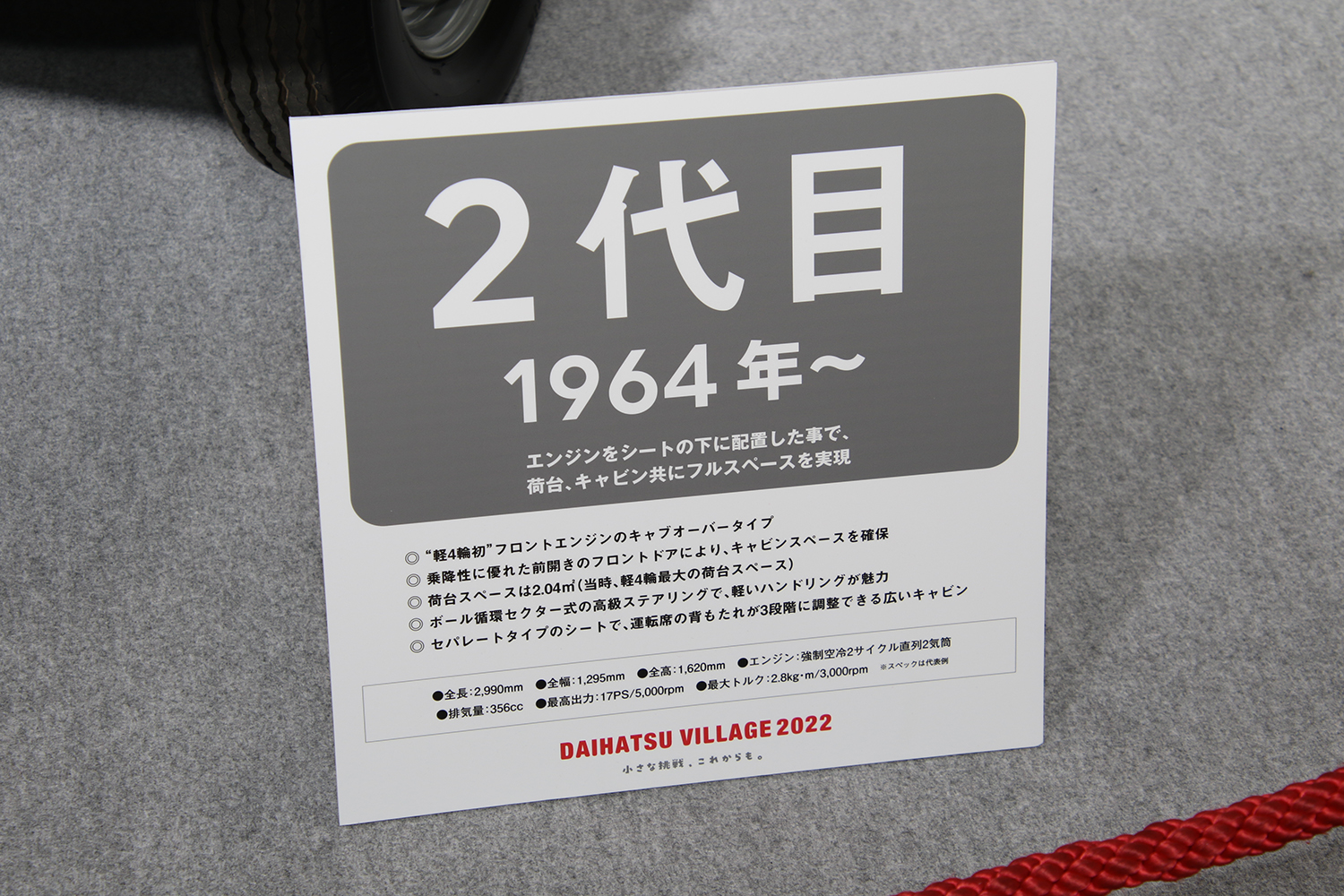 大阪オートメッセ2022のダイハツブース
