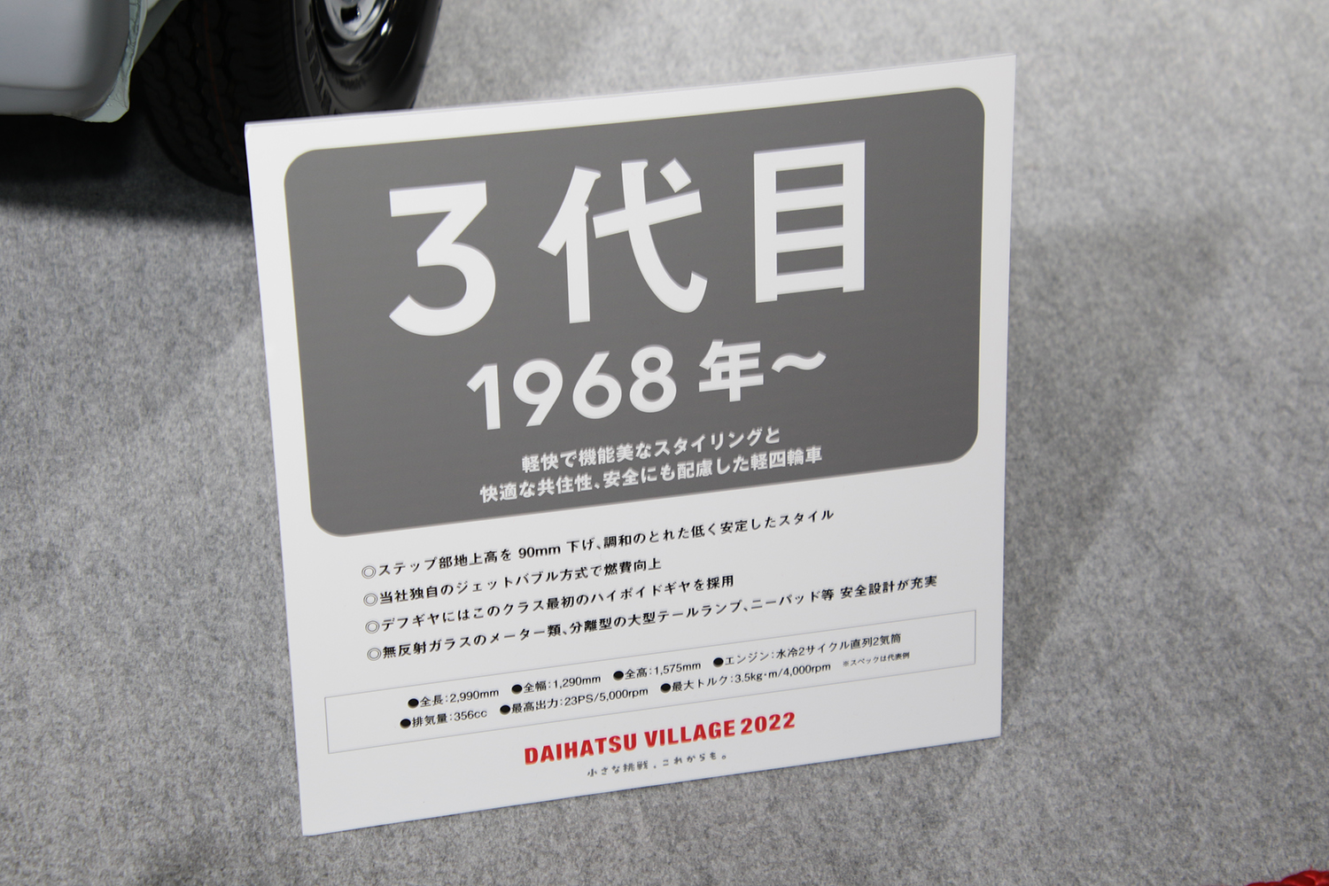 大阪オートメッセ2022のダイハツブース