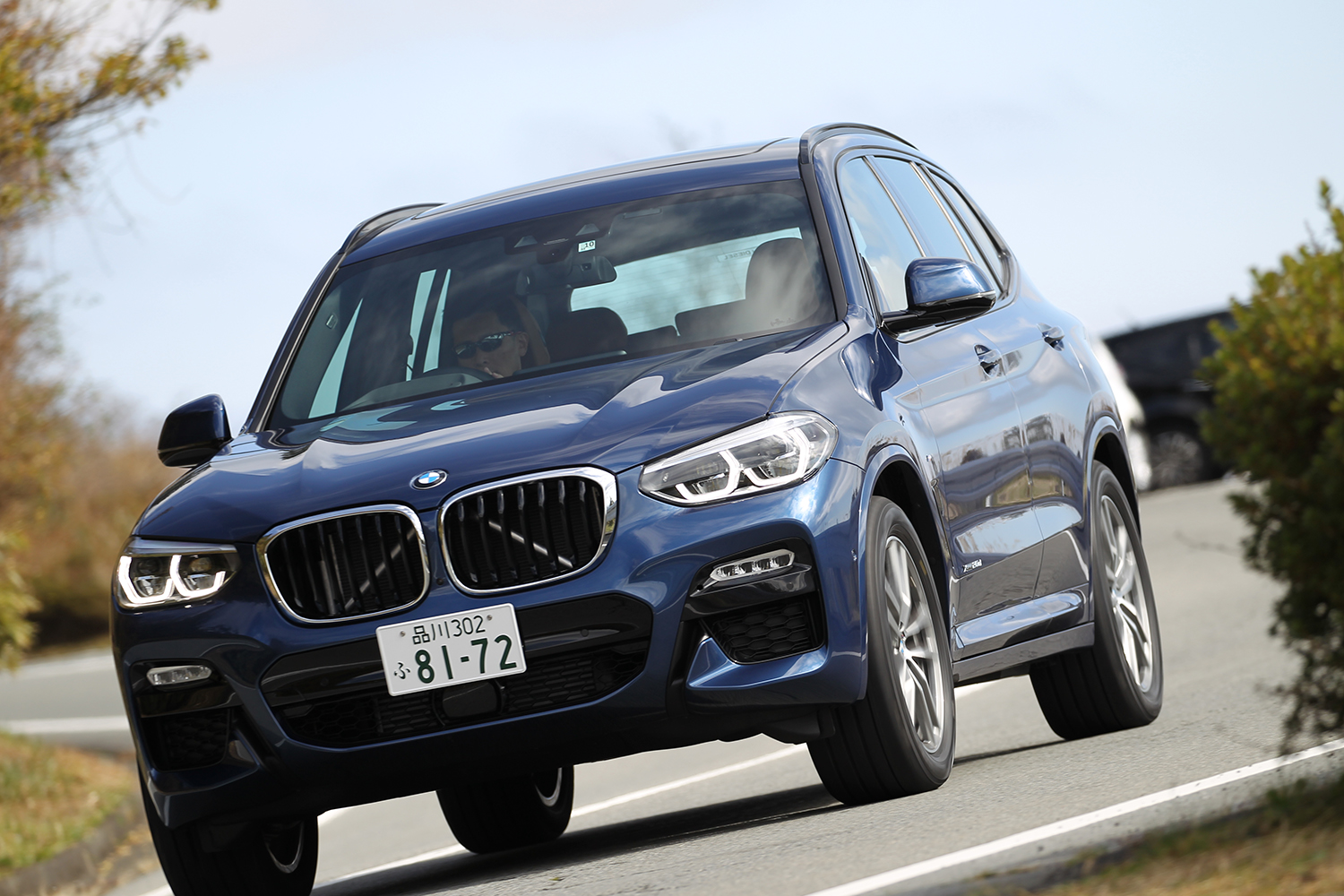 現行BMW X3の走り（フロント）