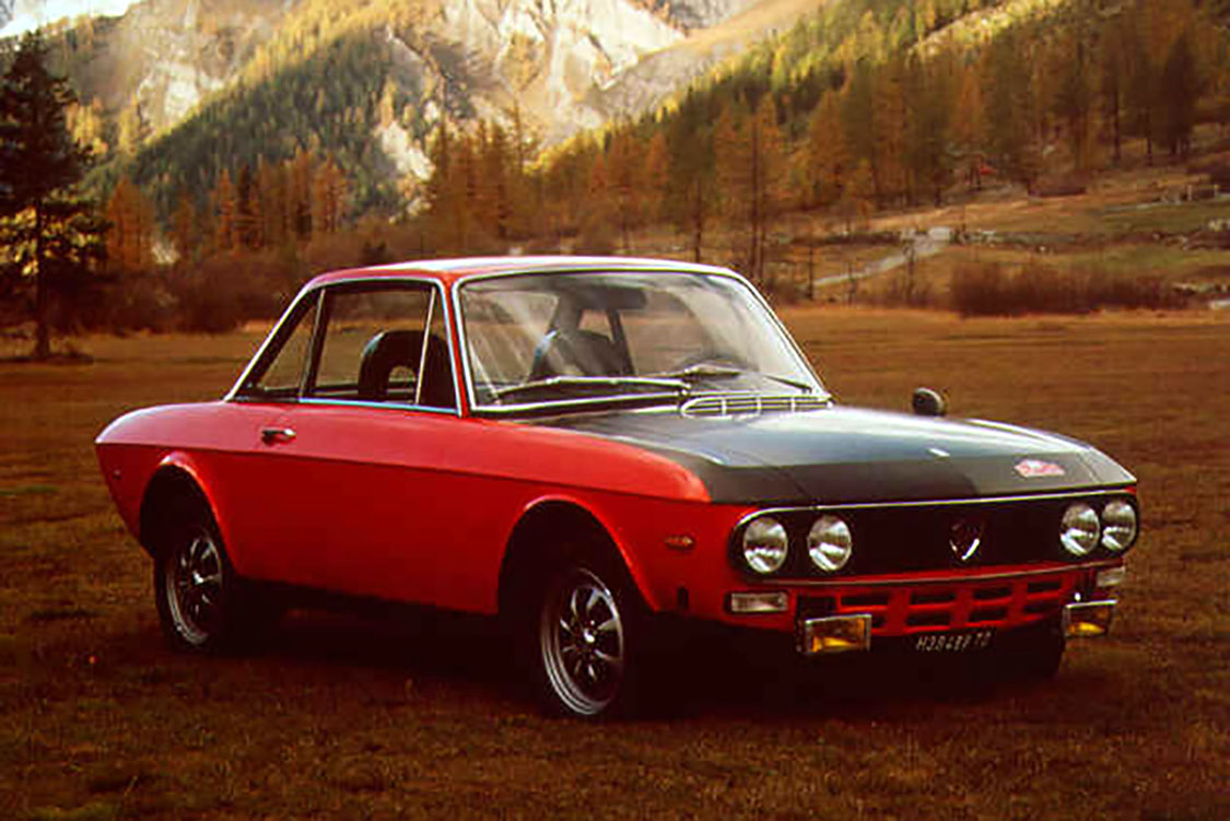 ランチア・フルビアHFのフロントスタイリング