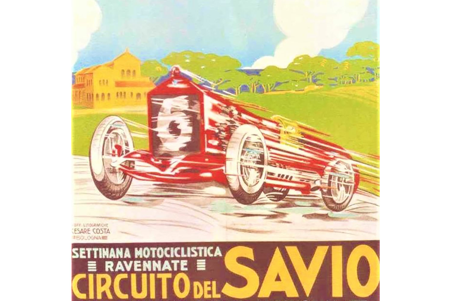 1923年のサビオ・サーキットでのレースのポスター 〜 画像4