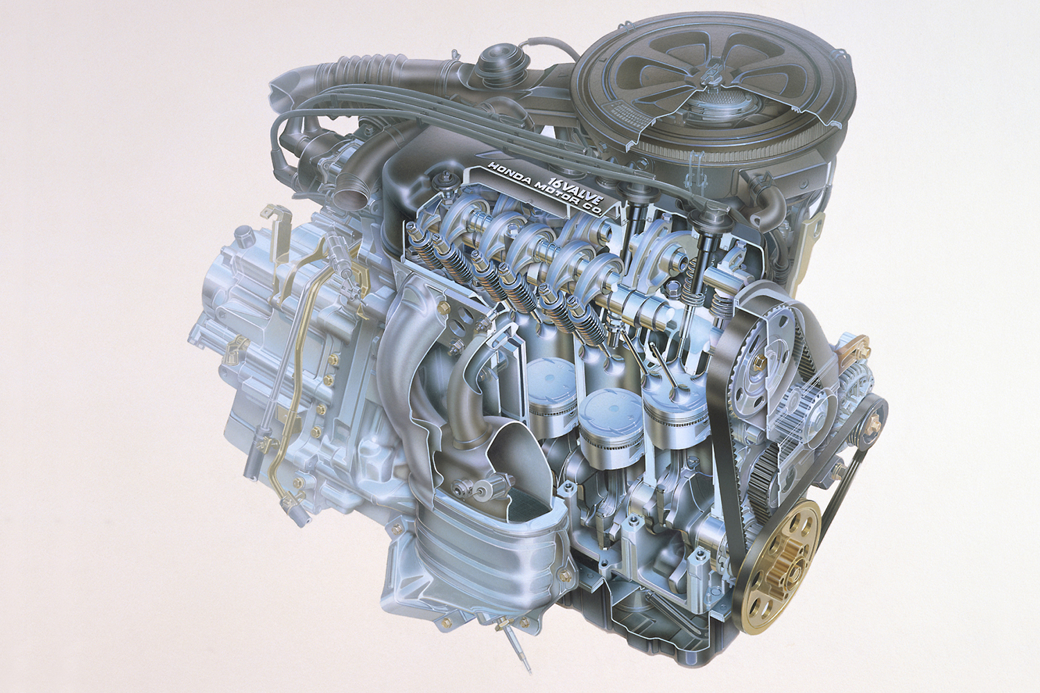 SOHCエンジンの内部構造