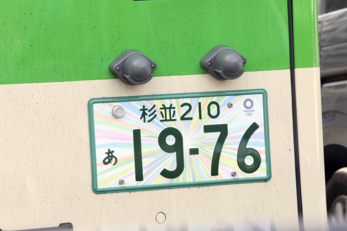 東京オリンピックを記念した図柄のナンバープレート 〜 画像1