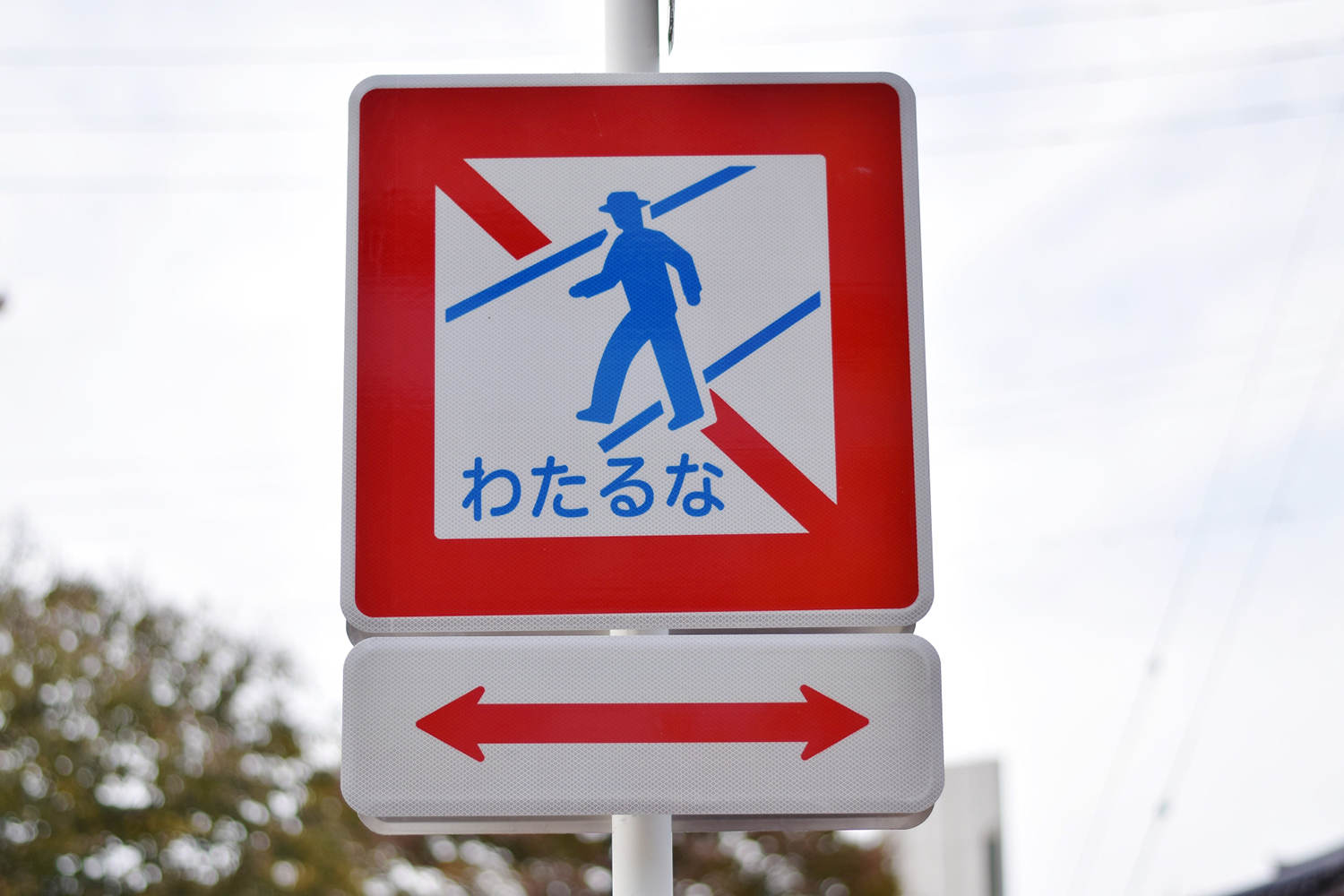 最近「横断禁止」に代わって「わたるな」と書かれた標識が増えている理由