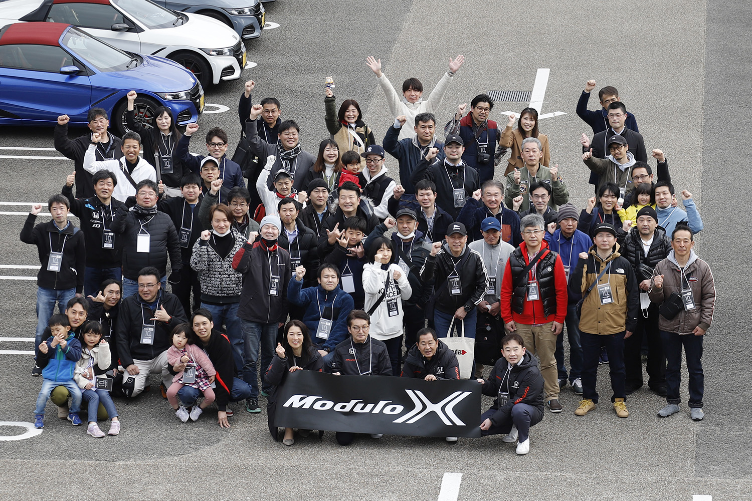 モデューロX10周年記念モーニングクルーズ参加者集合写真