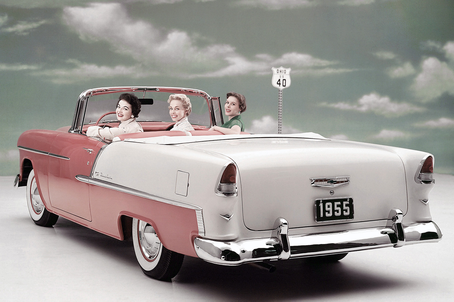1955年式シボレー・ベルエア・コンバーチブルのリヤスタイリング 〜 画像20
