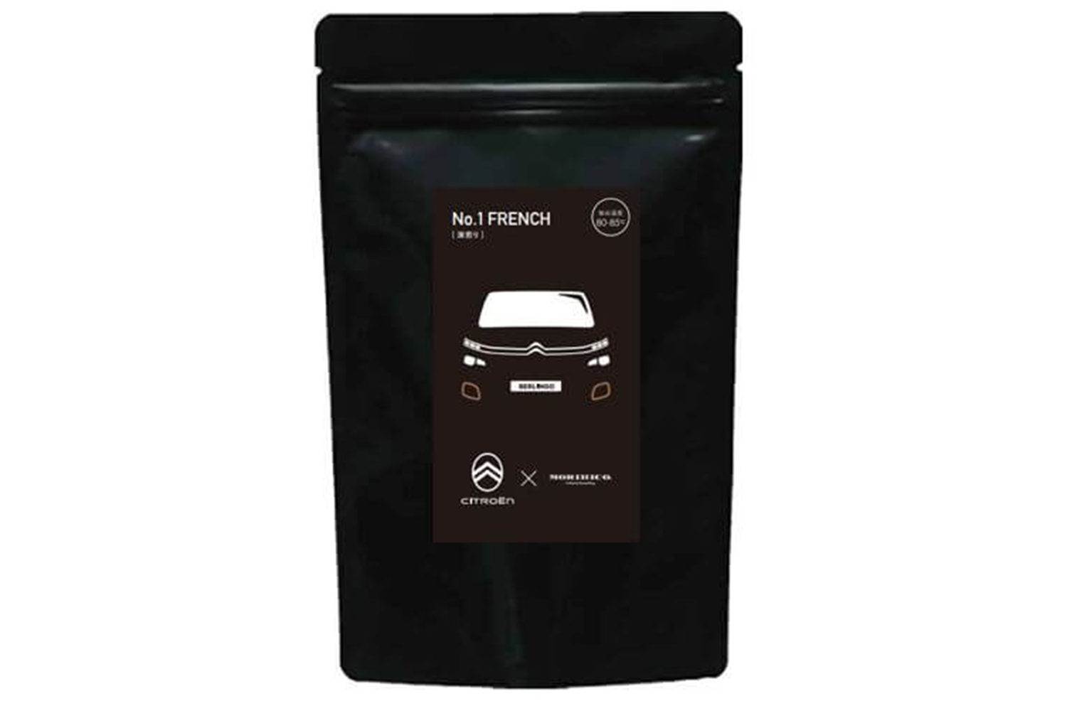 シトロエン・ベルランゴ「エディション・ノアール」のデビューフェアの特製コーヒー豆のパッケージデザイン