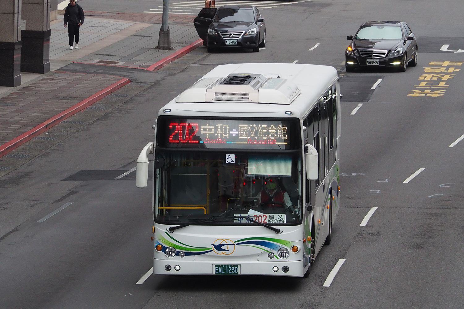 2023年に台北市内を訪れた際に走っていたBEVバス