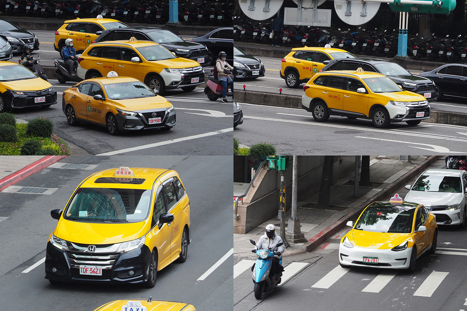 台北市内で見かけた様々なタクシーの車種 〜 画像5