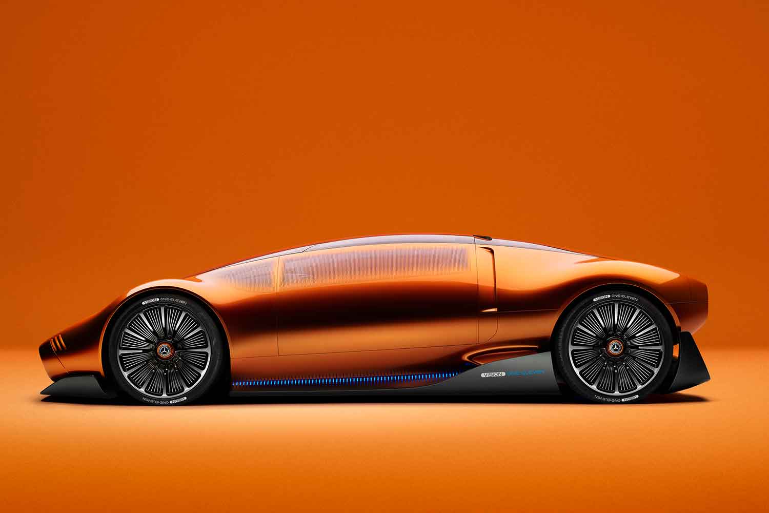 オレンジのボディカラーが眩しいメルセデス・ベンツのコンセプトカー「ヴィジョン・ワン・イレブン」の凄さを解説 〜 画像9