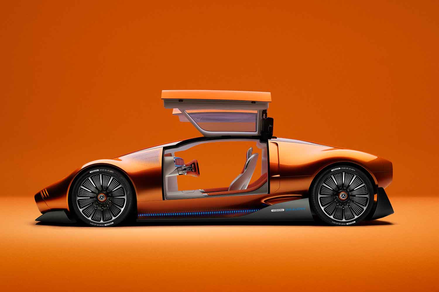 オレンジのボディカラーが眩しいメルセデス・ベンツのコンセプトカー「ヴィジョン・ワン・イレブン」の凄さを解説 〜 画像10