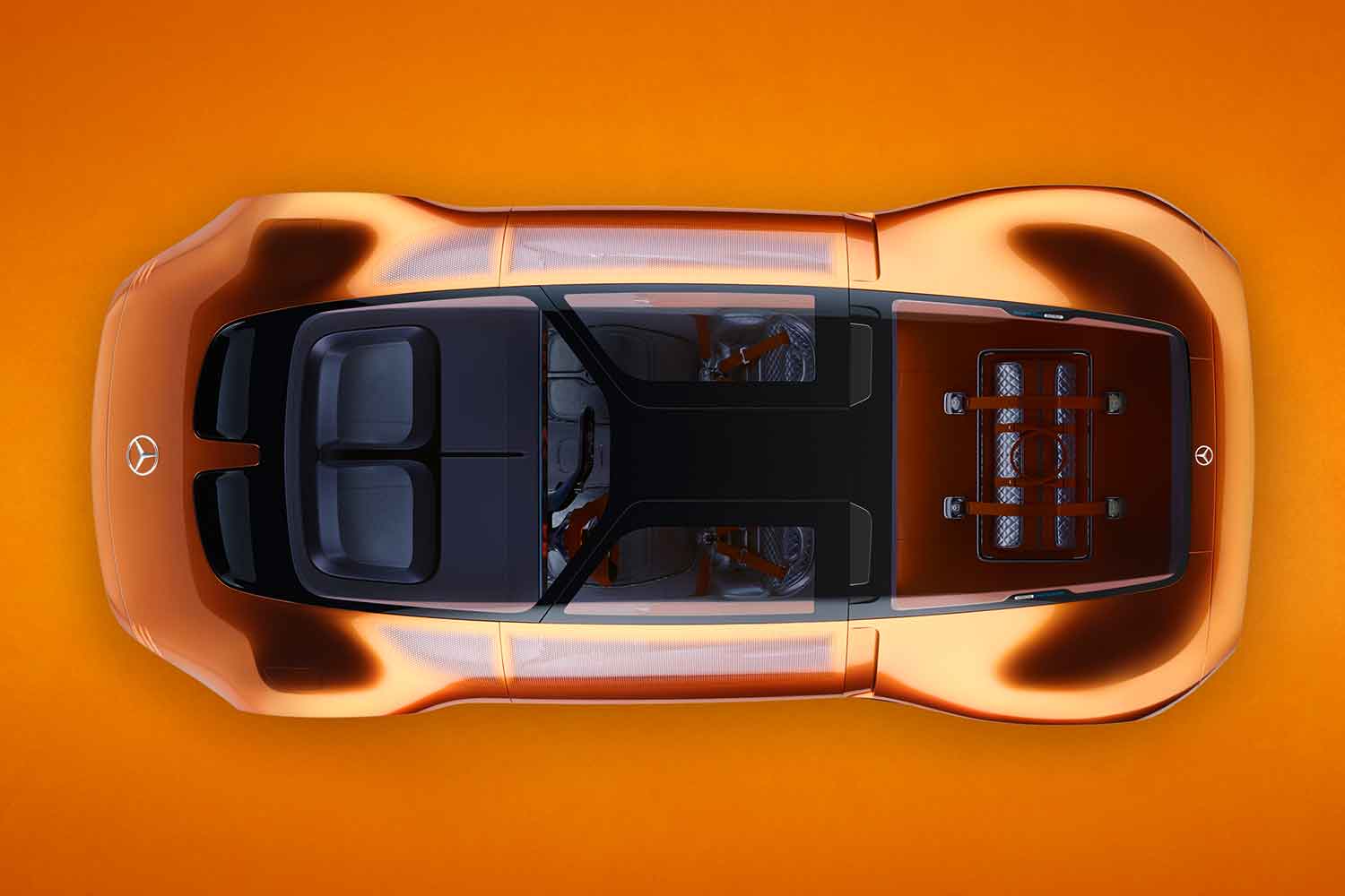 オレンジのボディカラーが眩しいメルセデス・ベンツのコンセプトカー「ヴィジョン・ワン・イレブン」の凄さを解説 〜 画像11