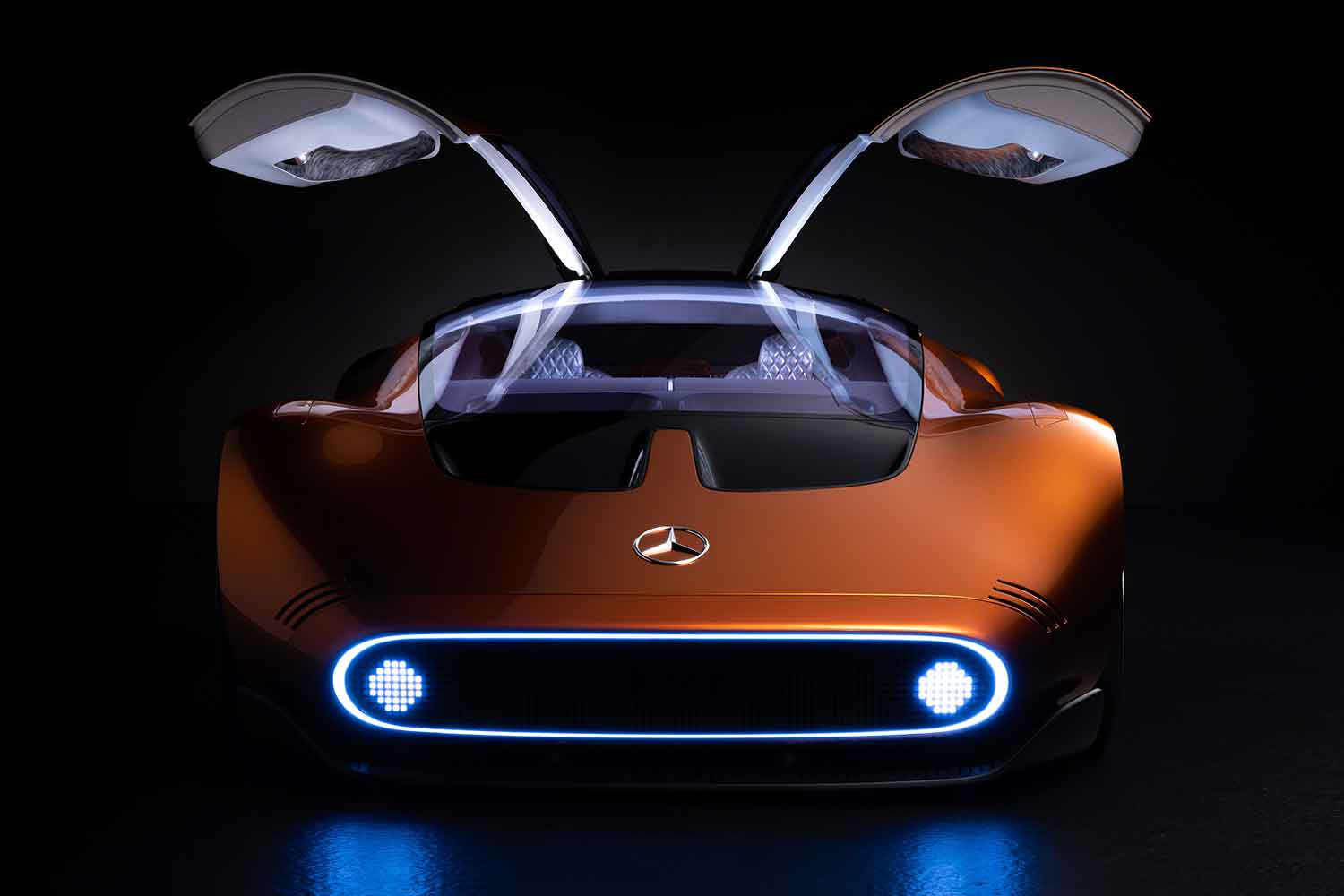 オレンジのボディカラーが眩しいメルセデス・ベンツのコンセプトカー「ヴィジョン・ワン・イレブン」の凄さを解説 〜 画像22