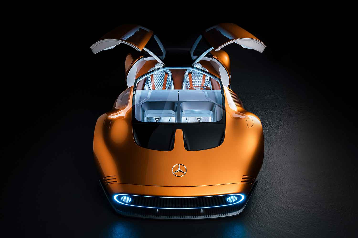 オレンジのボディカラーが眩しいメルセデス・ベンツのコンセプトカー「ヴィジョン・ワン・イレブン」の凄さを解説 〜 画像23