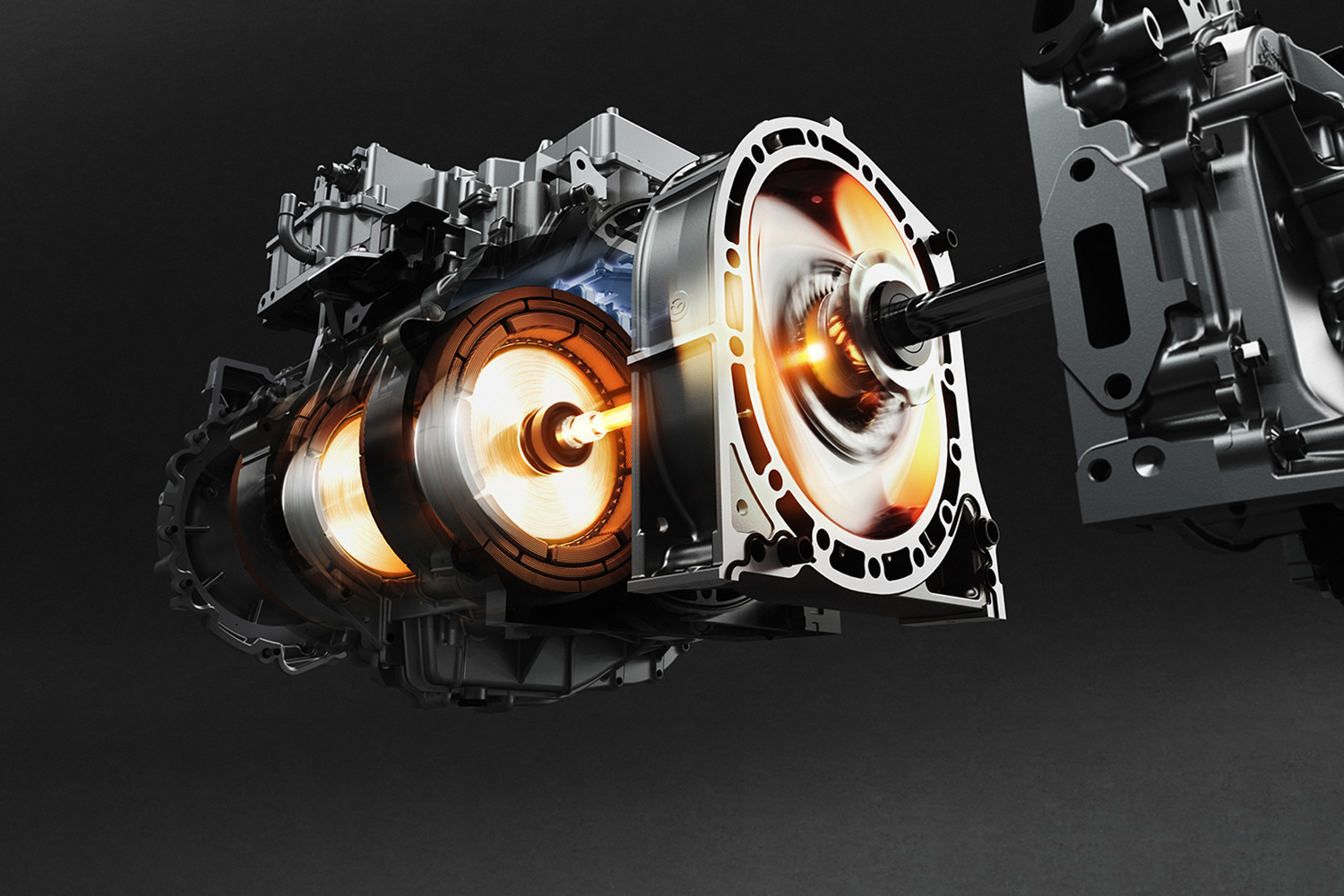 レンジエクステンダーとしてのロータリーエンジンのイメージ