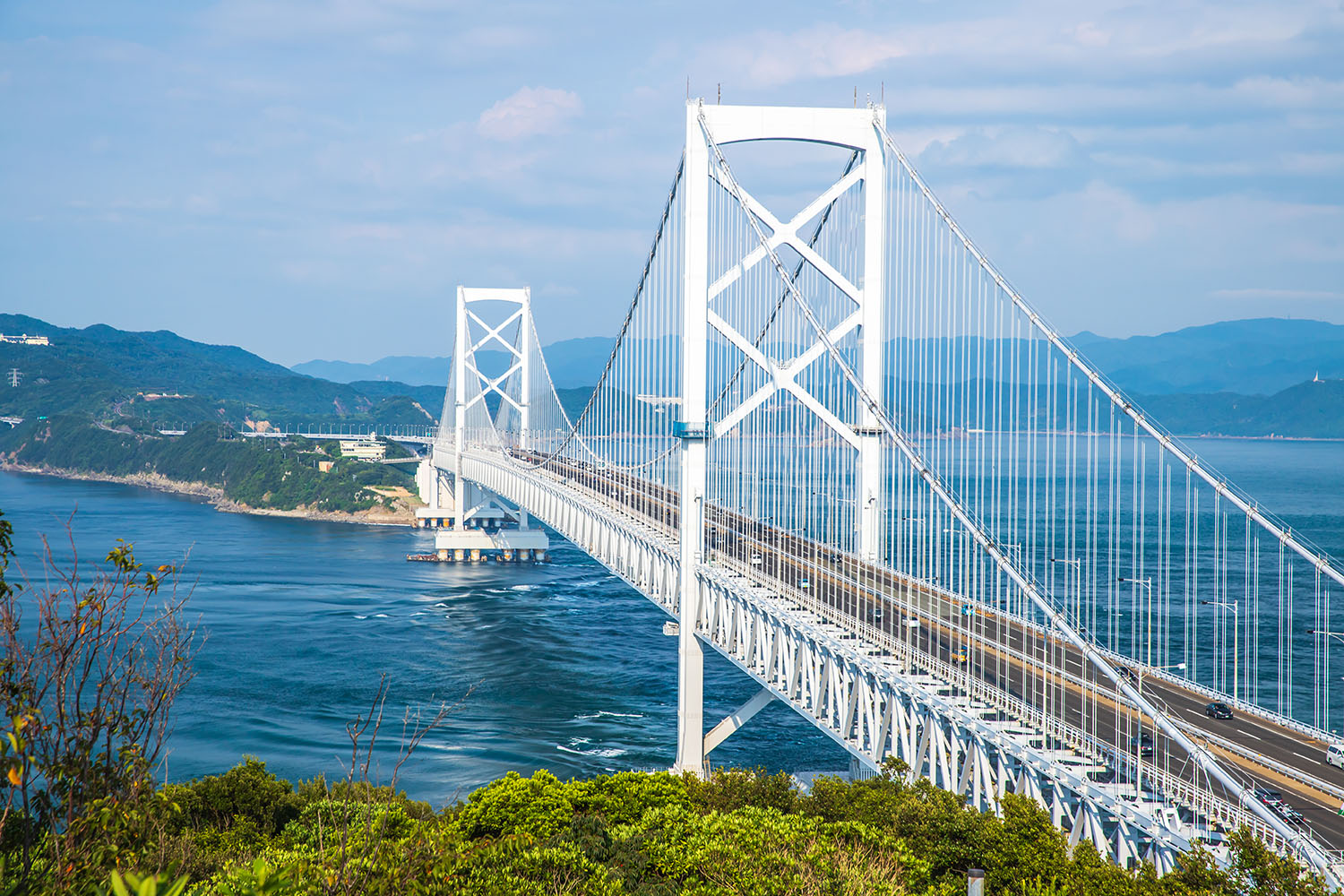 徳島県鳴門市と兵庫県淡路島を結ぶ大鳴門橋