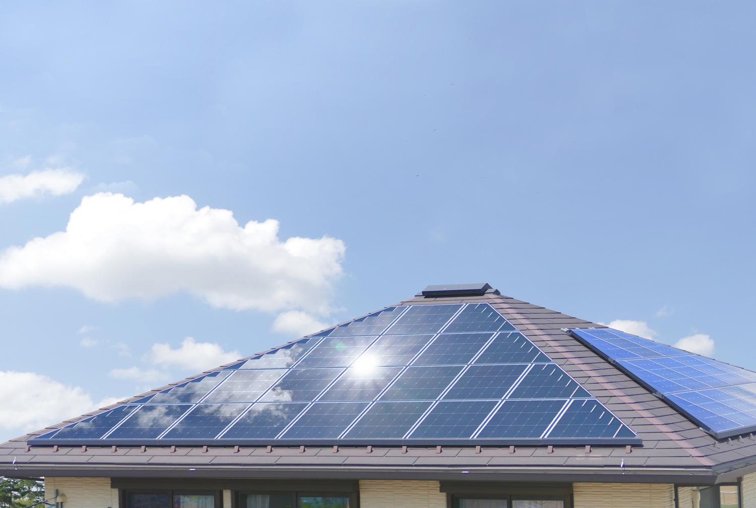 太陽光発電を採用した住宅