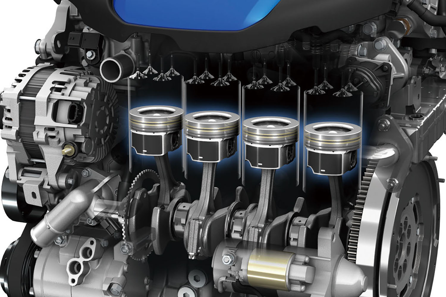 ディーゼルエンジンの構造イメージ