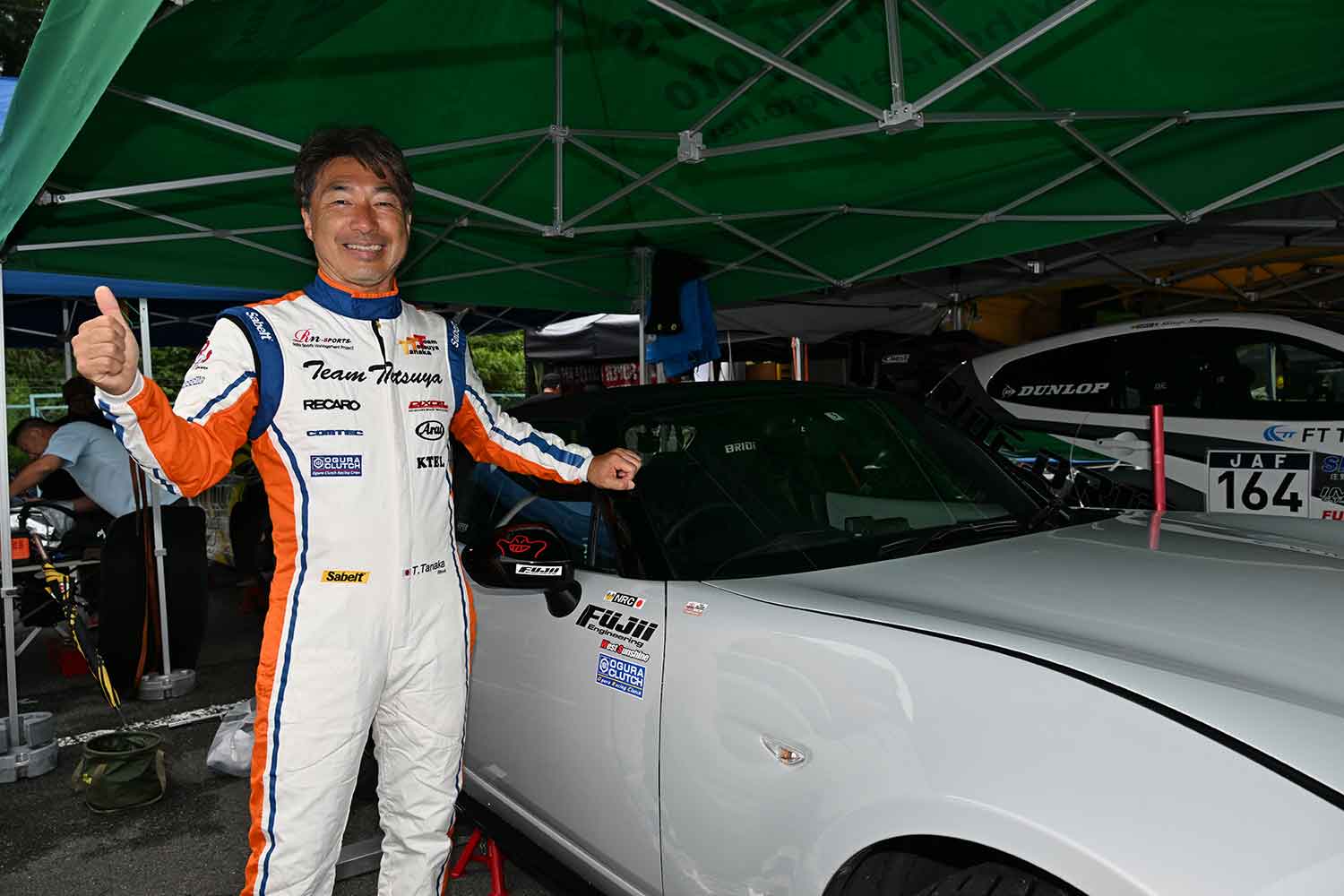 レーシングドライバーの田中哲也選手が全日本ジムカーナに降臨