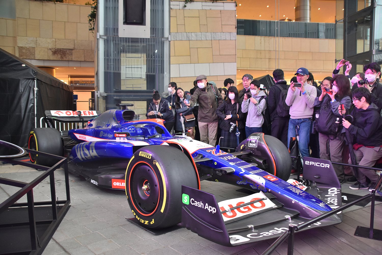F1公式のプロモーションイベント「F1東京フェスティバル2024」で展示されたF1マシン