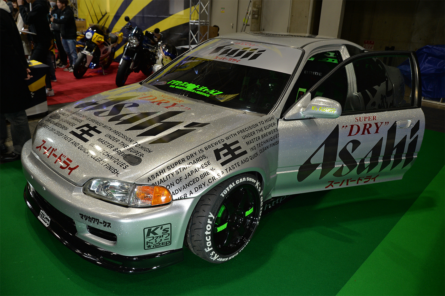 大阪オートメッセ2024でケーズファクトリーが展示したホンダ・シビック3台を紹介