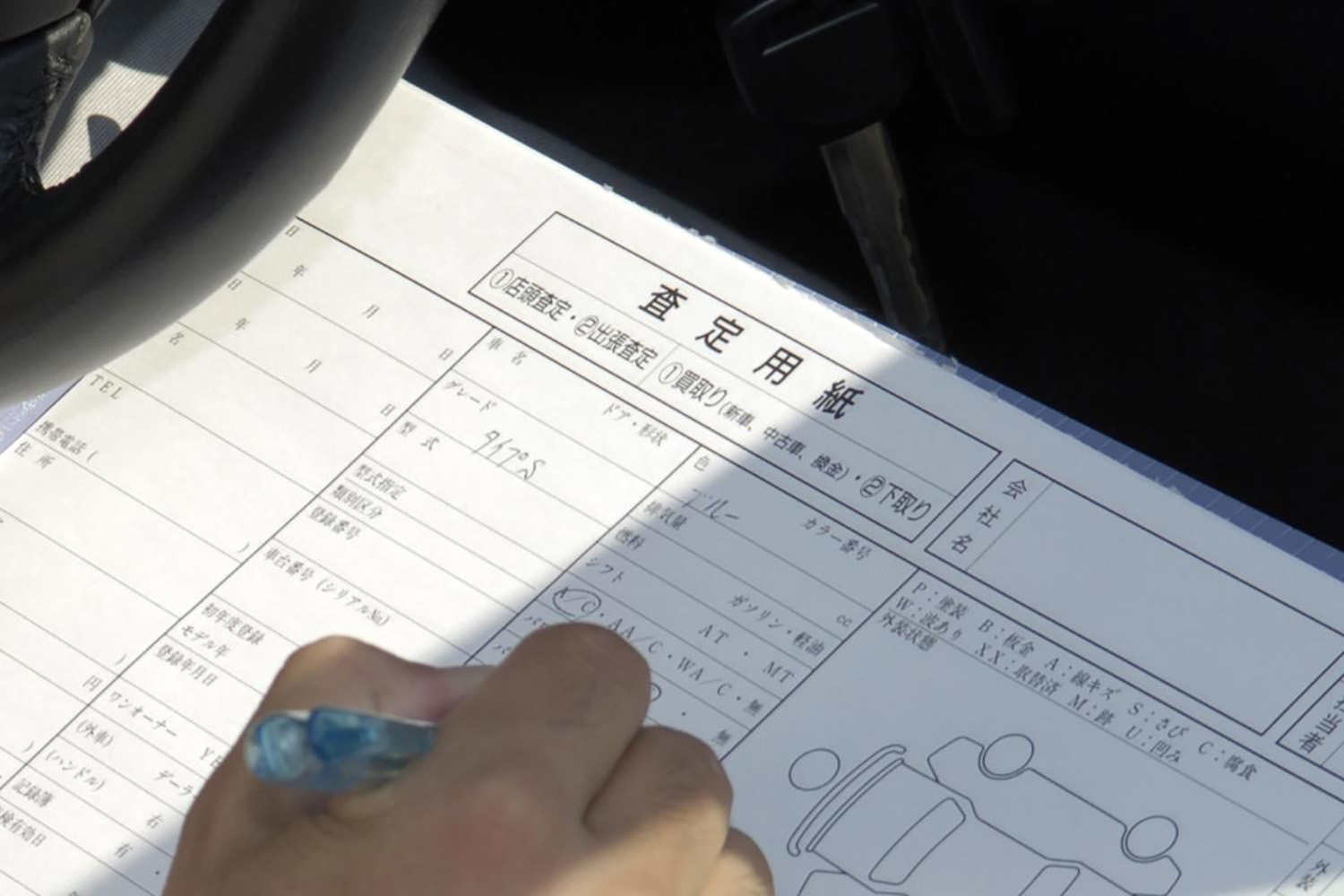 車両査定のイメージ